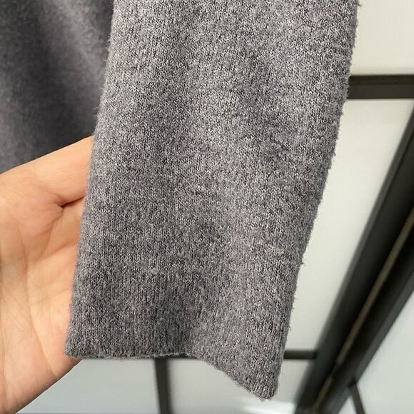 [m] Dynamite Women’s Business Casual Long Sleeve Dark Grey Mock Neck Midi Dress - Picture 5 of 11